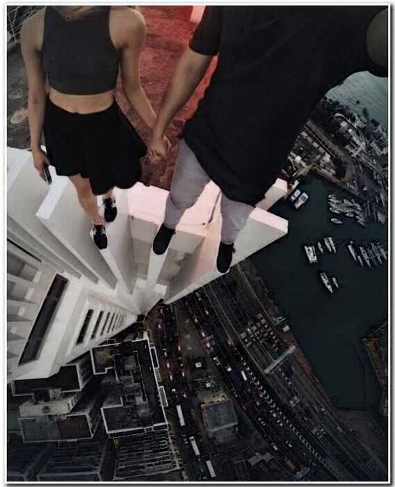 20 людей, отважившихся сделать селфи на краю небоскреба ради лайков