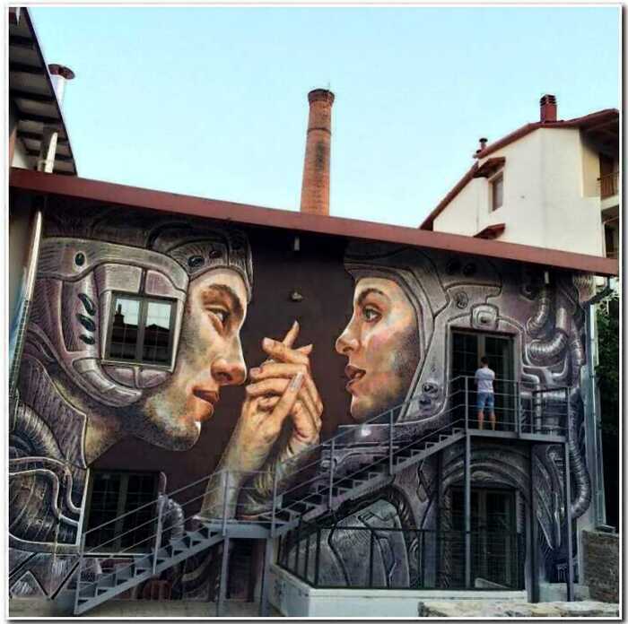Художник превращает скучные Европейские здания в мистические шедевры