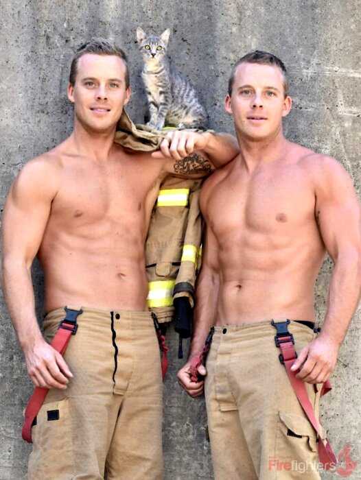 Австралийские пожарные в «горячей» фотосессии для благотворительного календаря