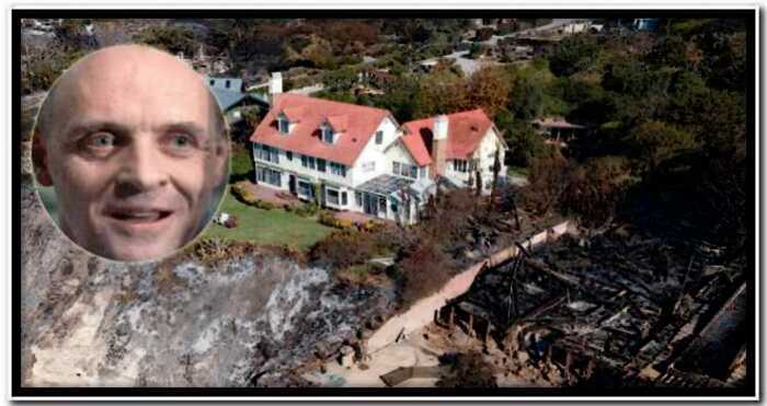Дом Энтони Хопкинса в Калифорнии чудом не сгорел. Пожарные не смогли объяснить это