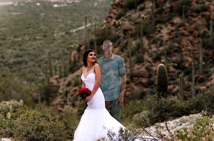«Ради любви»: девушка устроила свадебную фотосессию с погибшим женихом