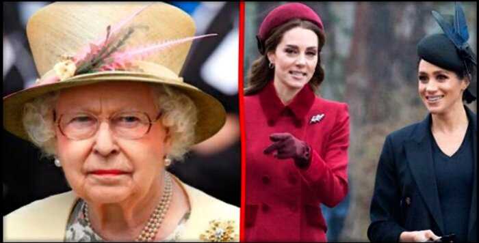 Королева Елизавета просит прекратить травлю Меган Маркл и Кейт Миддлтон