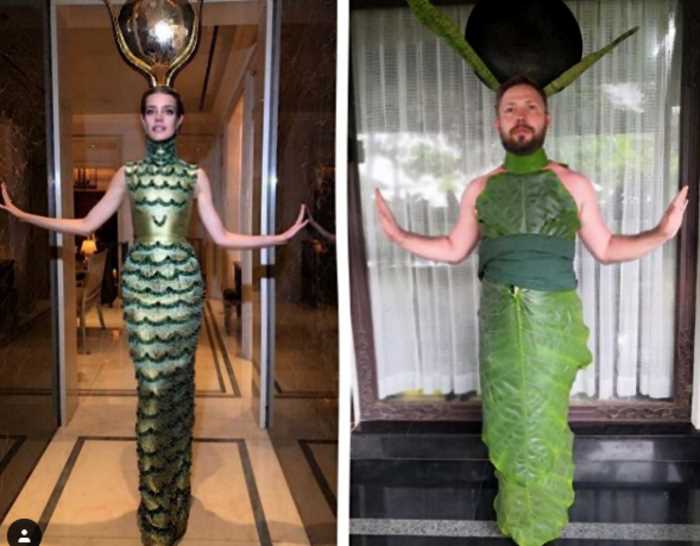 10 веселых фото, на которых московский блогер передразнивает наряды и образы звезд