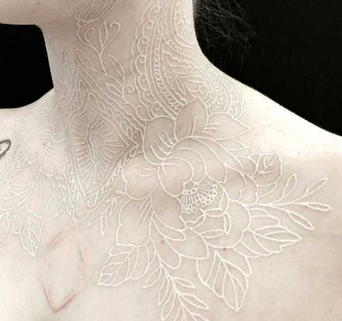 25 волшебных татуировок, которые докажут, что белый цвет — это круто