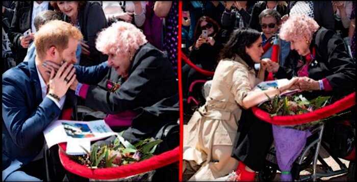 Принц Гарри и Меган Маркл поздравили свою самую преданную поклонницу с 99-летием