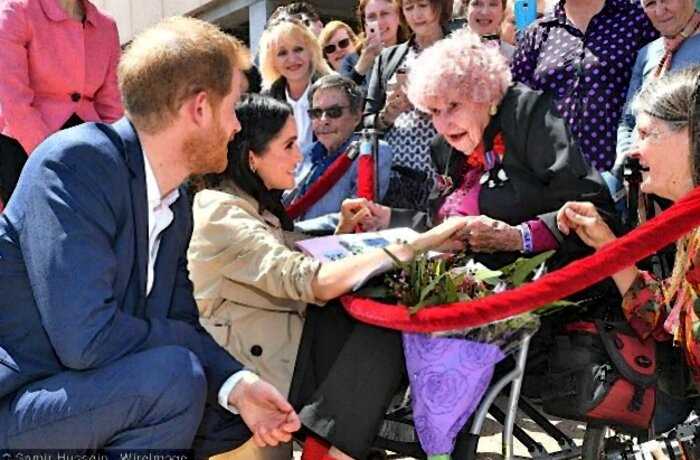 Принц Гарри и Меган Маркл поздравили свою самую преданную поклонницу с 99-летием