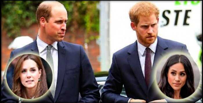 СМИ: Принцы Уильяи и Гарри окончательно рассорились из-за своих жен