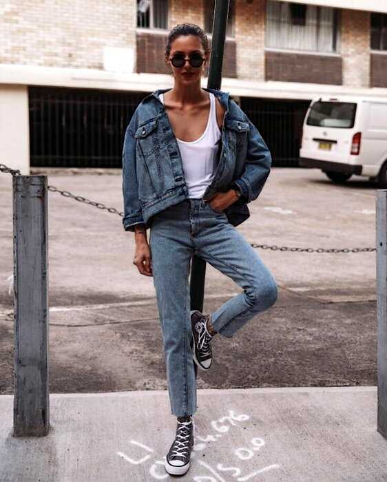 10 стильных образов с джинсовой курткой, которые просто повторить