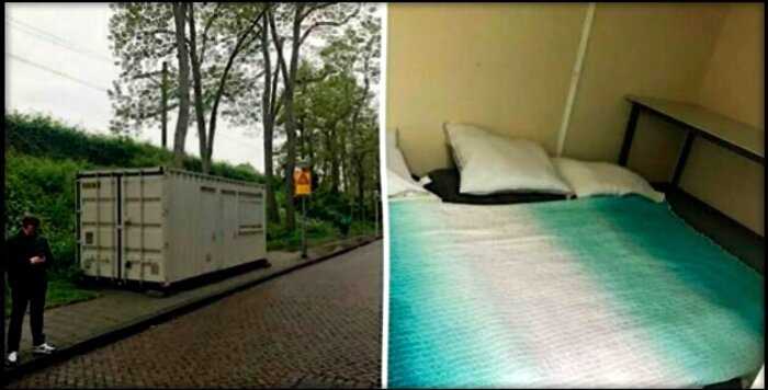 Мужчина снял квартиру в Амстердаме через Airbnb, но, приехав на место, увидел контейнер