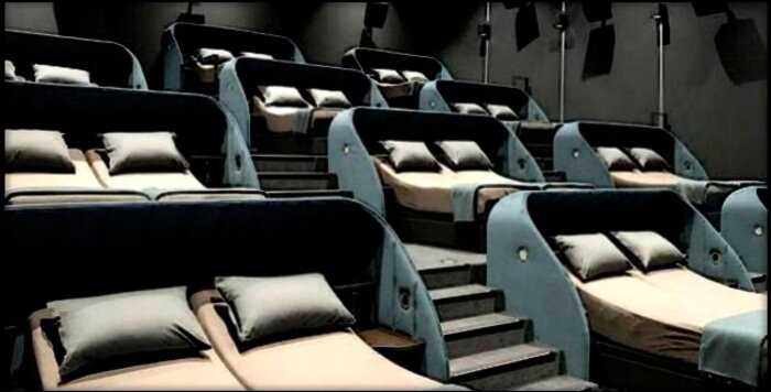 В Швейцарии открыли уникальный кинотеатр, в которым вы будете лёжа смотреть кино
