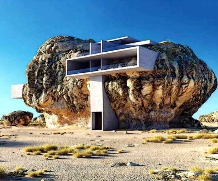 «Дом внутри скалы»: дизайнерское чудо, в существование которого трудно поверить