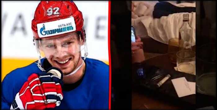 Появилось видео, где хоккеист Кузнецов сидит перед дорожками с белым веществом