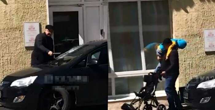 «Терпение лопнуло»: в Казани отец ребенка-инвалида разбил стекло машины, перекрывшей выход