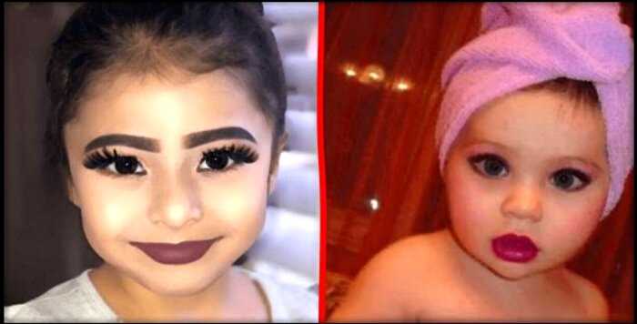«Стоит или нет»: в Интернете разгорелись споры по поводу маленьких детей с макияжем