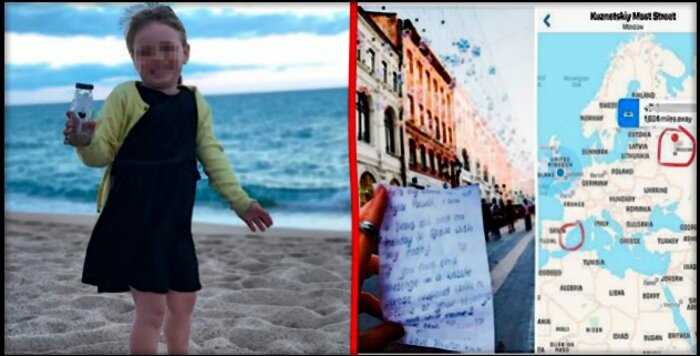 Девочка написала послание и бросила бутылу в море в Испании. Ответ пришел из Мосвы