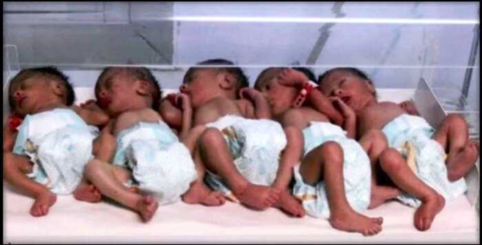 «Чудо во плоти»: 42-летняя бесплодная женщина родила пятерняшек