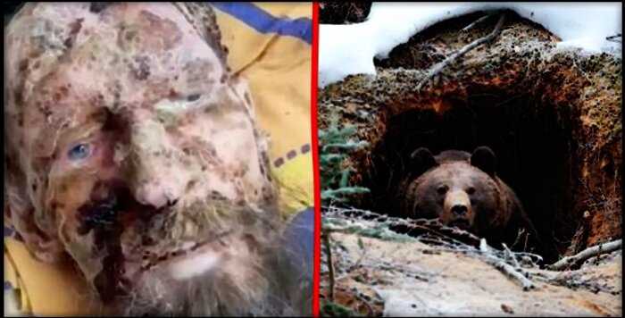 В России мужчина выжил, пролежав месяц в медвежьей берлоге