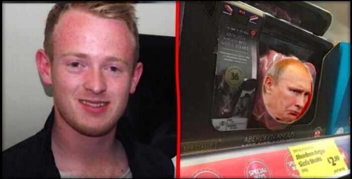 Британец нашел в магазине стейк, очень похожий на лицо Владимира Путина