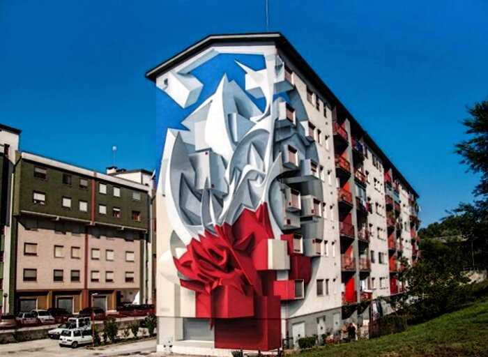 Художник из Италии превращает здания в сказку с помощью 3D-иллюзий