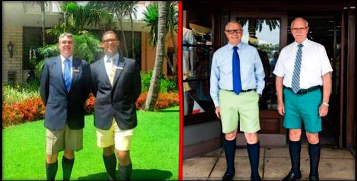 «Самый яркий пост лета»: деловой дресс-код на Бермудских островах — это писк моды