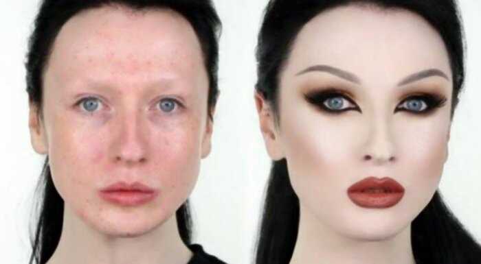 10 уникальных фото о том, на что способна сила макияжа