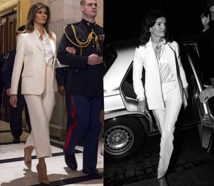 5 образов Мелании Трамп, вдохновленные стилем Жаклин Кеннеди