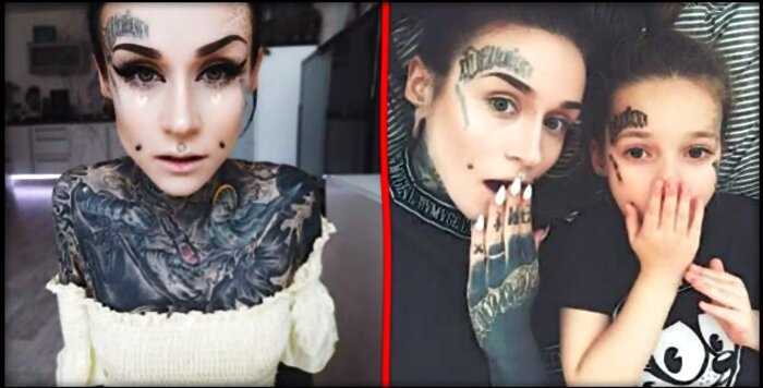 «Монами Фрост»: как живет самая татуированная модель в мире