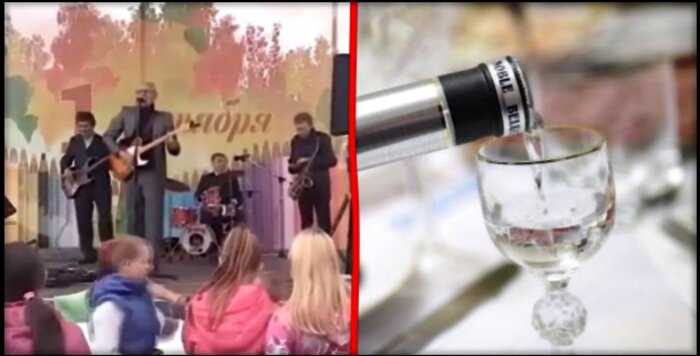 В Челябинске школьников поздравили с днем знаний песней «рюмка водки на столе»