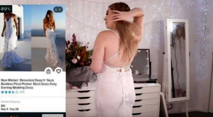 Британка решила сэкономить и купила свадебное платье в интернете. Это было худшее решение