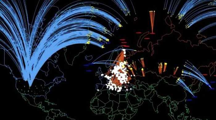Американские ученые показали симуляцию ядерной войны между Россией и США