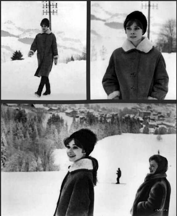 Зимний гардероб Одри Хепберн: образы для вдохновения
