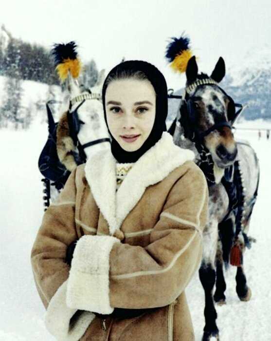 Зимний гардероб Одри Хепберн: образы для вдохновения