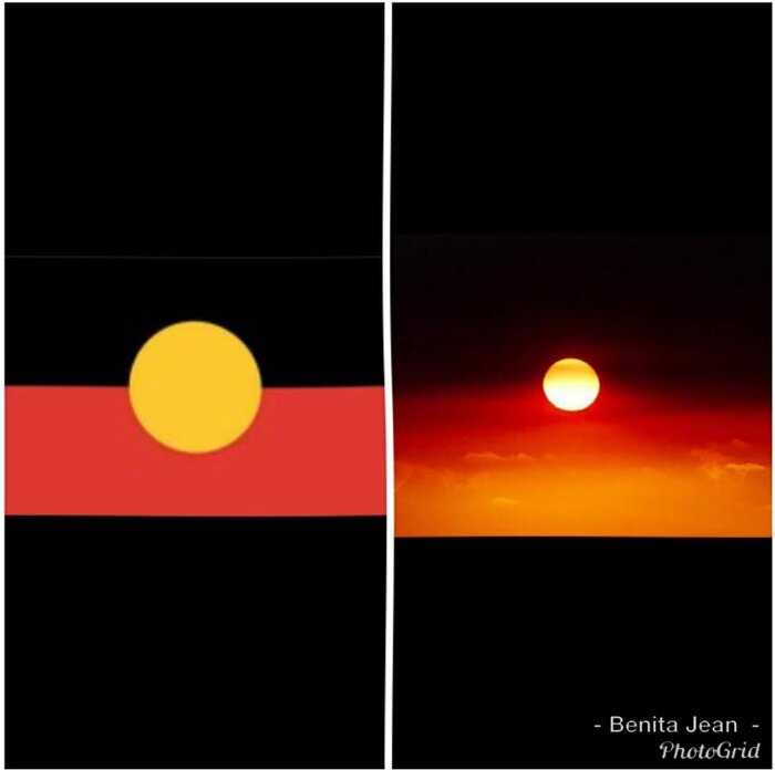 Пожары превратили небо Австралии во флаг аборигенов, которых они истребили
