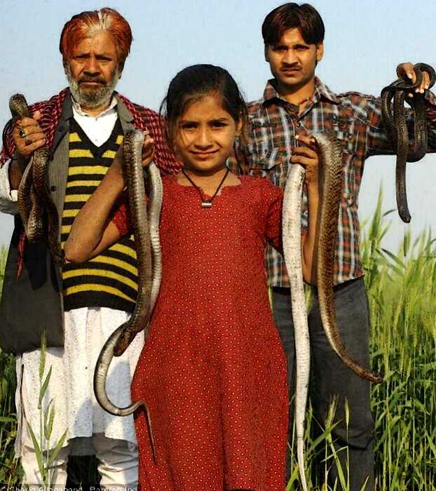 История «девочки-кобры» из Индии, которую змеи боятся как огня