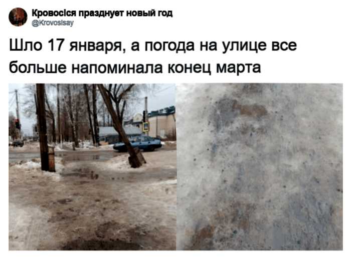 «Арбузы вместо снега»: в соцсетях не перестать обсуждать аномальную зиму в России