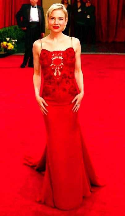 Эволюция стиля: вечерние образы голливудской актрисы Рене Зеллвегер