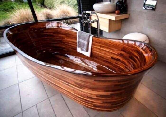 Американский столяр делает потрясающие ванны из дерева, от которых не оторвать глаз