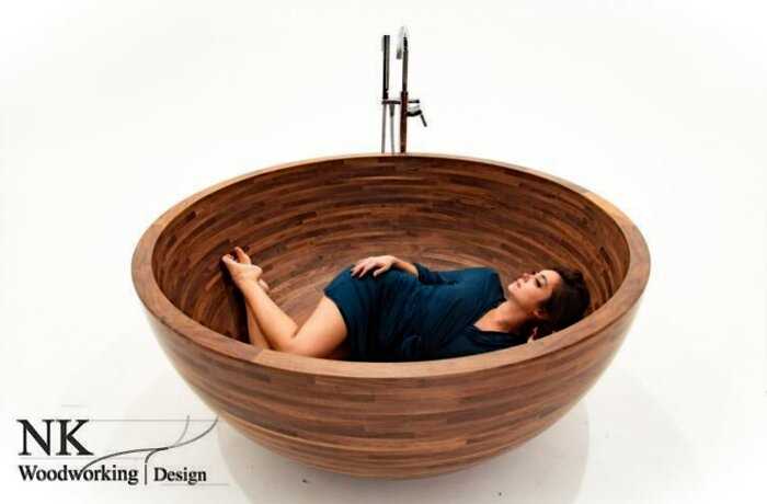 Американский столяр делает потрясающие ванны из дерева, от которых не оторвать глаз