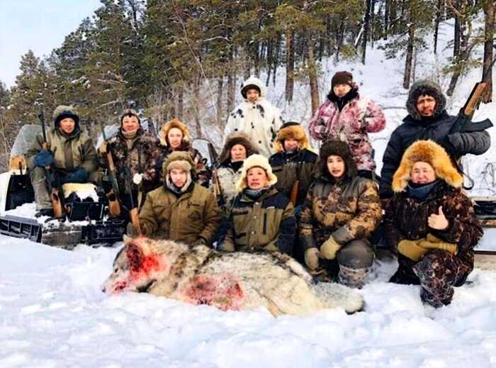 В Башкирии убили гигантского волка, который держал в страхе целую деревню