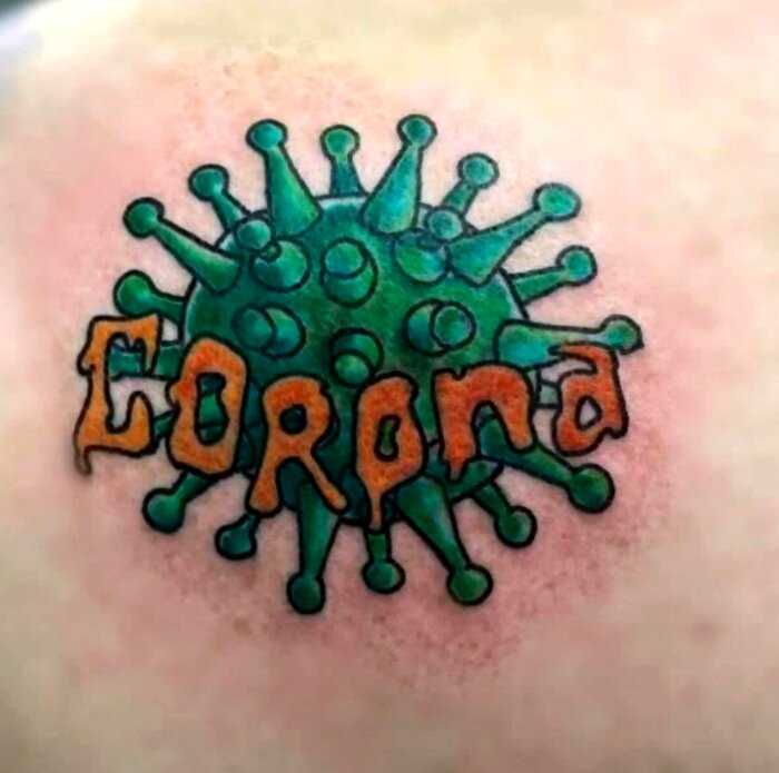 18 неистовых татуировок, которые люди посвятили коронавирусу