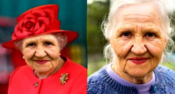 Что будет, если русских бабушек переодеть в наряды английской королевы?
