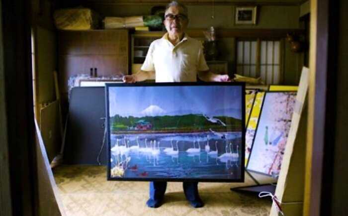 Японец в 80 лет рисует шедевры в Microsoft Excel