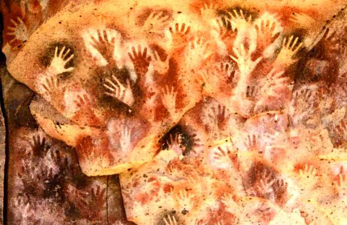 Отпечатки ладоней возрастом 13 000 лет