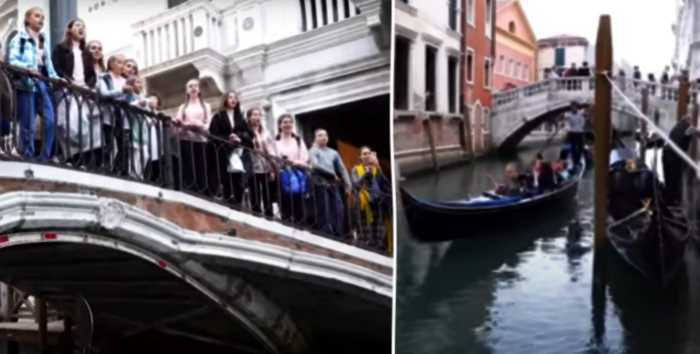 Венеция «заплакала» когда запели русские дети
