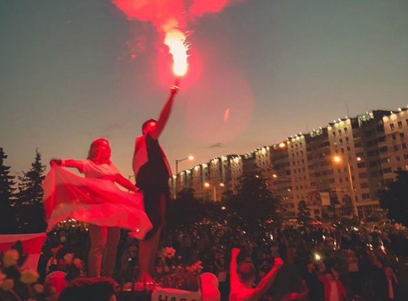 В Белоруссии прошла седьмая ночь протестов