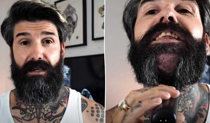 40-летний мужчина решился сбрить бороду впервые за десять лет и жена просто не узнала этого юного красавца