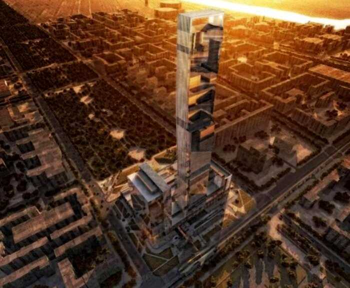 Абу-Даби Плаза — крупнейший небоскрёб Средней Азии, который возводят в Казахстане