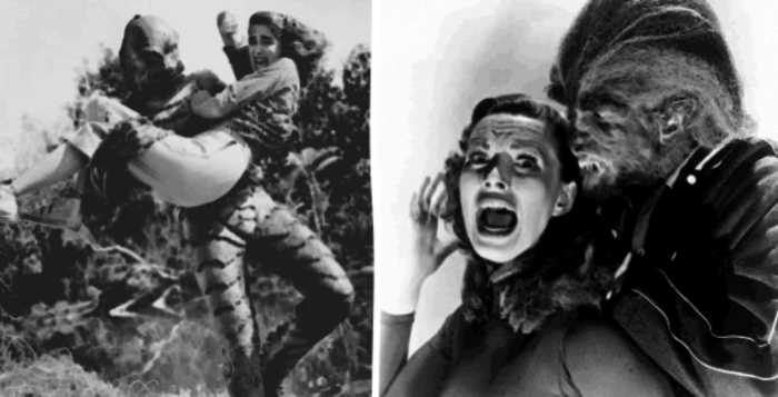 Красавицы и чудовища классических фильмов ужасов: подборка винтажных фото