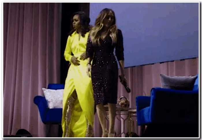 Мишель Обама сразила американцев своим ядовито желтым нарядом «стриптизерши»