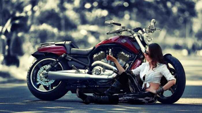 Девушки, которым нравятся мотоциклы